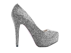 Lemonade Couture Crystal Glitzy Shoe Grey