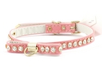 Bling Bow Collar - Pink