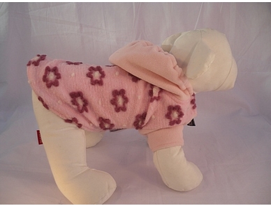 Flower hooded Top - Pink